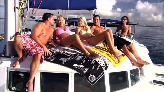 Boroka Bolls Gets Double Fucked On The Ship ※ Boroka Borres, J.J., Mike Angelo ※ BANG.com