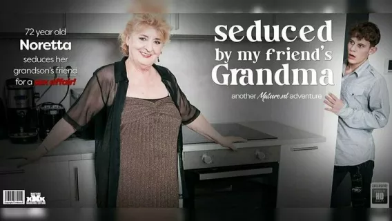 Curvy 72 Year Old Granny Noretta Seduces Her Grandson's Best Friend To Fuck Her Hard On The Couch ※ Noretta, Big Nick ※ Mature.nl