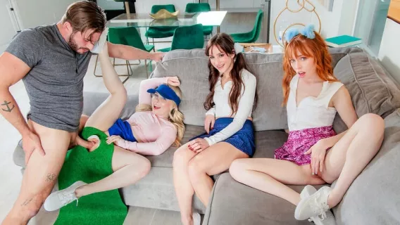 Tonight You Get The Two Stroke Minimum - S3:E8 ※ Madi Collins, Nadia Noja, Haley Spades ※ Cum Swapping Sis