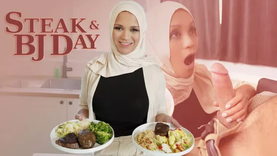 Steak And Blowjob Day ※ Jazmine Cruz, Sergeant Miles ※ Hijab Mylfs