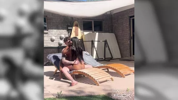 Neighbors Get A Free Show - Trey Beacher Fucks Allison Lox In The Backyard! ※ Allison Lox, Trey Beacher ※ Hot Guys Fuck