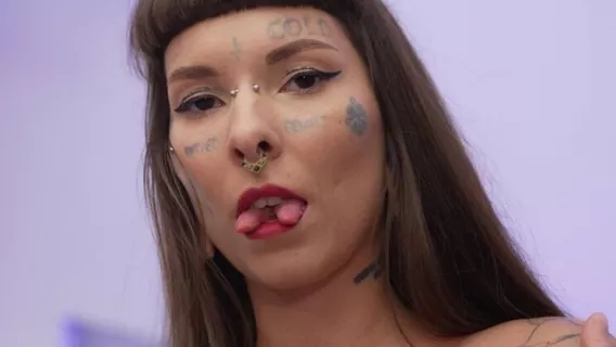 First ANAL With A Tattooed Skinny Bitch ! First Monster Cock ※ Tim Monster Cock, Marseline Black ※ NRX Studio