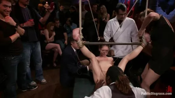 Adorable Jessi Palmer Is Suspended By Just Her Pigtails And Ankles And Fucked ※ James Deen, Jessi Palmer ※ Public Disgrace