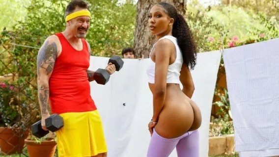 Milf Workout Teases Pervy Neighbor ※ Olivia Jayy, Ricky Spanish ※ Milfed
